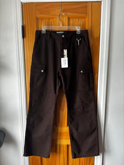 Pre-owned Reese Cooper Dyed Cargo Trouser In Brown