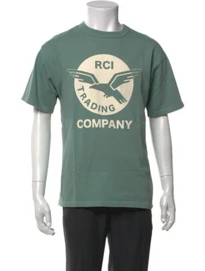 Pre-owned Reese Cooper Graphic Print Crew Neck T-shirt In Green