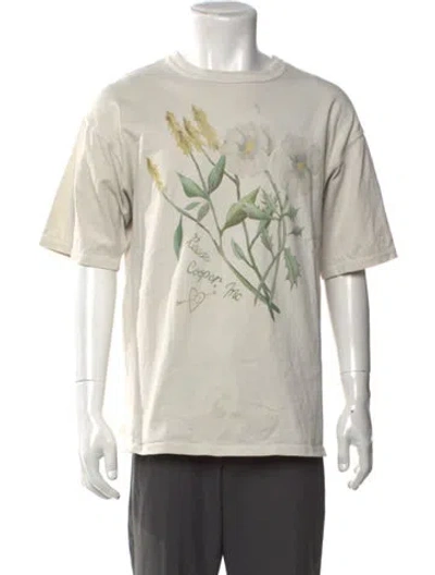 Pre-owned Reese Cooper Graphic Print Crew Neck T-shirt In Neutrals
