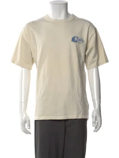 Pre-owned Reese Cooper Graphic Print Crew Neck T-shirt In Neutrals
