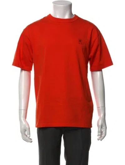 Pre-owned Reese Cooper Graphic Print Crew Neck T-shirt In Orange