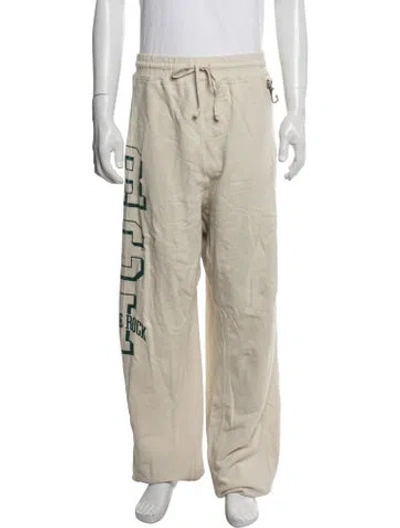 Pre-owned Reese Cooper Graphic Print Lounge Bottoms In Neutrals