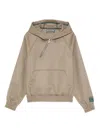 Reese Cooper Half-zip Knitted Hoodie In Brown