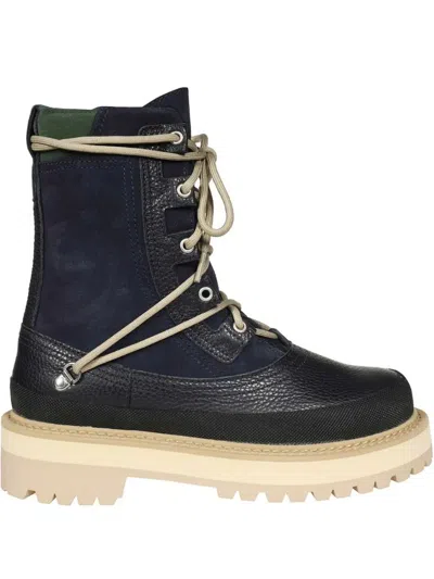 Reese Cooper Lace-up Boots In Blue