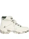 Reese Cooper Leather Lace-up Boots In White
