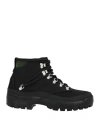 Reese Cooper Man Ankle Boots Black Size 6 Leather, Textile Fibers In Black