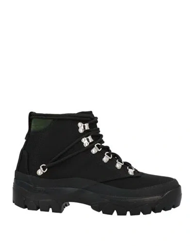 Reese Cooper Man Ankle Boots Black Size 6 Leather, Textile Fibers