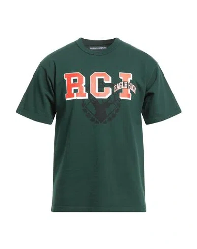 Reese Cooper Man T-shirt Dark Green Size Xs Cotton