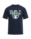 Reese Cooper Man T-shirt Navy Blue Size Xs Cotton In Navy Blue
