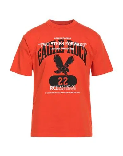 Reese Cooper Man T-shirt Orange Size Xs Cotton
