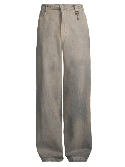 Reese Cooper Men's Field Of View Wide-leg Jeans In Indigo Denim