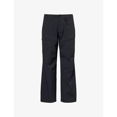 Reese Cooper Mens Black Reyes Straight-leg Soft-shell Trousers In Multi