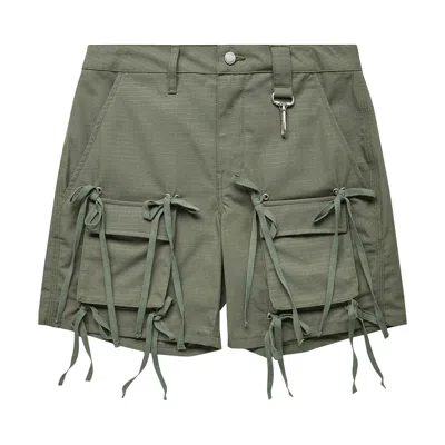 Pre-owned Reese Cooper Modular Pocket Ripstop Short 'olive' In Green