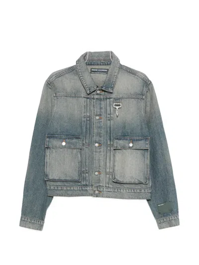 Reese Cooper Pocket Denim Jacket In Blue