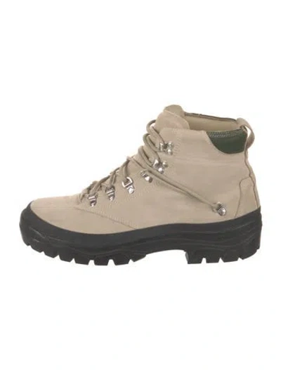 Pre-owned Reese Cooper Suede Hiking Boots In Neutral