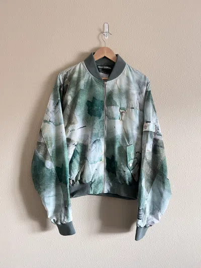 Pre-owned Reese Cooper Watercolor Bomber Jacket