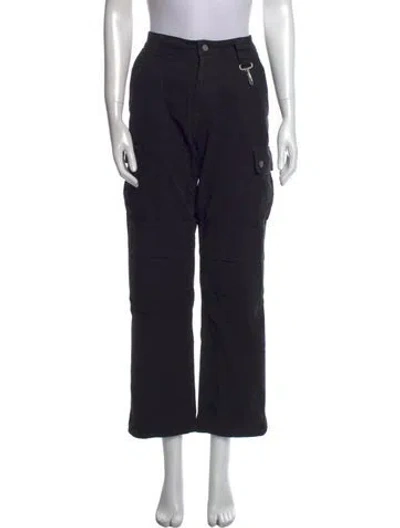 Pre-owned Reese Cooper Wide Leg Pants In Black