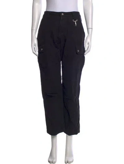 Pre-owned Reese Cooper Wide Leg Pants In Black