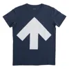 Reet Aus Men's Blue / White T-shirt For Men, Arrow