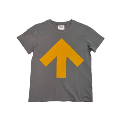 Reet Aus Men's Grey / Yellow T-shirt For Men, Arrow In Multi