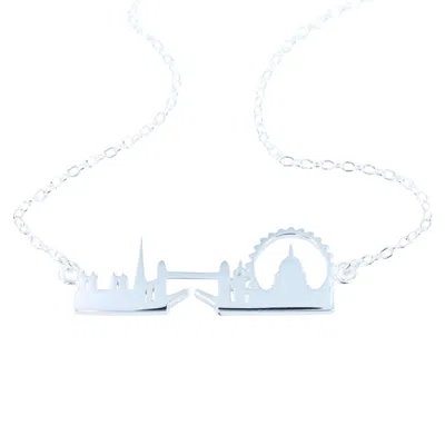 Reeves & Reeves Women's London Skyline Sterling Silver Necklace In White
