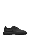 Referenc Derby Rubberised Leather Sneakers In Multi
