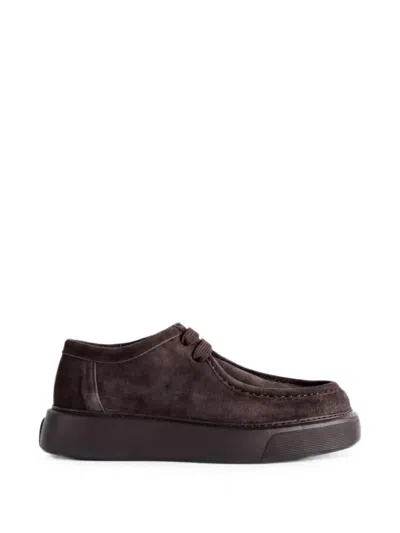 Referenc Fernabee Calf Suede Sneakers In Brown