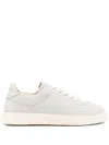Referenc Lace-up Suede Sneakers In White