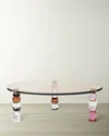 Reflections Copenhagen Azalea Coffee Table In Pink