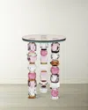 Reflections Copenhagen Azalea Side Table In Pink