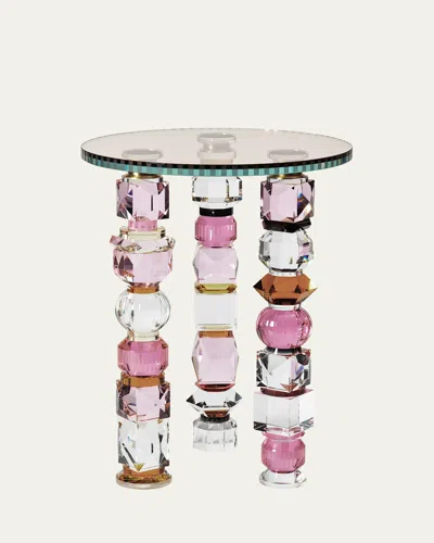 Reflections Copenhagen Azalea Side Table In Rose