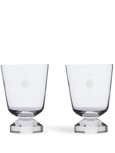 Reflections Copenhagen Chelsea Glass (set Of Two) In White