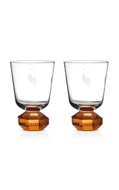 Reflections Copenhagen - Chelsea Set-of-two Short Crystal Glasses - Clear In Transparent