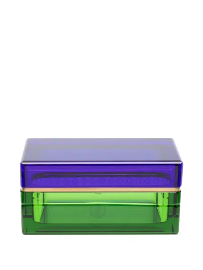 Reflections Copenhagen Colourblock Trinket Box (8.5cm X 18cm) In Blue