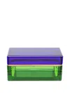 Reflections Copenhagen Colourblock Trinket Box (8.5cm X 18cm) In Blue
