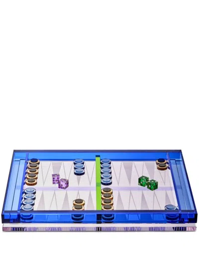 REFLECTIONS COPENHAGEN CRYSTAL BACKGAMMON SET
