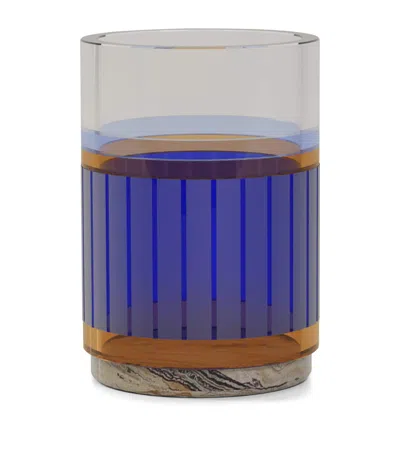 Reflections Copenhagen Crystal Harmonia Wastebasket In Blue
