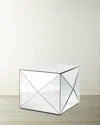 Reflections Copenhagen Envelope Mirror Table, Small In Silver
