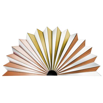 Pre-owned Reflections Copenhagen Fan Artistic Mirror In Sand