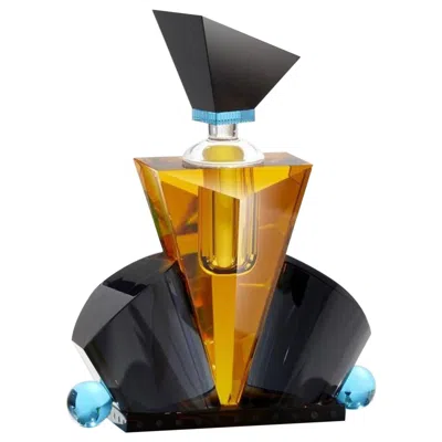 Pre-owned Reflections Copenhagen Fine Handcut Crystal Grand Hamilton Perfume Flacon In Black