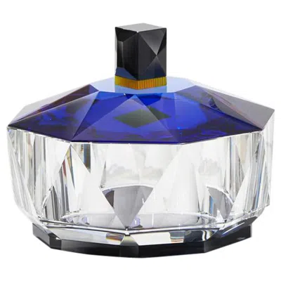 Pre-owned Reflections Copenhagen Fine Handcut Crystal Grand New Haven Basin In Transparent