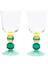 Reflections Copenhagen Mayfair Short Crystal Set Of Two Glasses In White