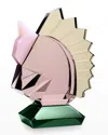 Reflections Copenhagen Horse Bookend | Smoke/pink In Asst