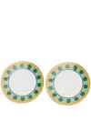 Reflections Copenhagen Lagos Dinner Plates Set-of-two (27cm) In Green