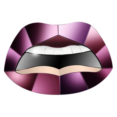 Pre-owned Reflections Copenhagen Mouth Artistic Mirror In Black