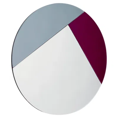 Pre-owned Reflections Copenhagen Nouveau Design Colorful Mirror In Gray