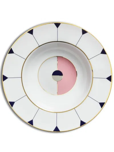 Reflections Copenhagen White Ortiga Pasta Bowl Set In Pink