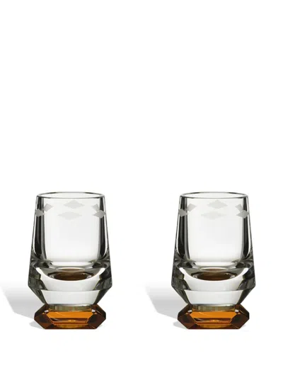 Reflections Copenhagen Savor Glass (set Of Two) In Transparent
