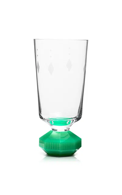 Reflections Copenhagen - Set-of-two Chelsea Tall Crystal Glasses - Green