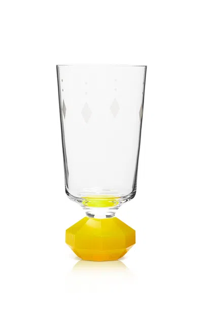 Reflections Copenhagen - Set-of-two Chelsea Tall Crystal Glasses - Yellow
